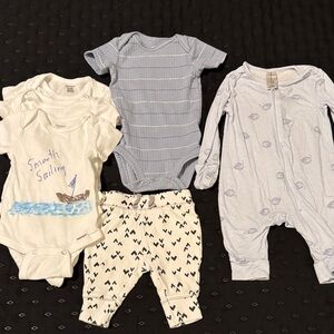 Nautical Theme Kids Bodysuit Set
